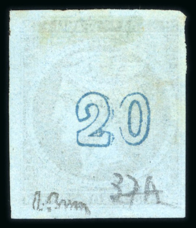Stamp of Greece » Large Hermes Heads » 1871-76 Meshed paper issue 20 lepta Meshed papers printings (1871/1876) - Min