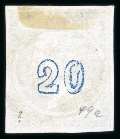 Stamp of Greece » Large Hermes Heads » 1871-76 Meshed paper issue Three 20 lepta Meshed papers printings (1871/1876)