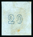 Stamp of Greece » Large Hermes Heads » 1871-76 Meshed paper issue 20 lepta Meshed papers printings (1871/1876) on az