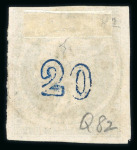 Stamp of Greece » Large Hermes Heads » 1871-76 Meshed paper issue 20 lepta Meshed papers printings (1871/1876) - Fra