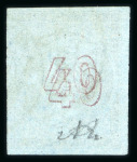Stamp of Greece » Large Hermes Heads » 1871-76 Meshed paper issue 40 lepta Meshed papers printings (1871/1876) - Fra