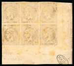 Stamp of Greece » Large Hermes Heads » 1875-80 Printed on cream paper with figures at back 1 lepton cream papers with "Control numbers" (1875