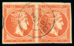 Stamp of Greece » Large Hermes Heads » 1875-80 Printed on cream paper with figures at back 10 lepta cream papers with "Control numbers" (1875