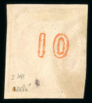 Stamp of Greece » Large Hermes Heads » 1875-80 Printed on cream paper with figures at back 10 lepta cream papers with "Control numbers" (1875