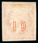 Stamp of Greece » Large Hermes Heads » 1875-80 Printed on cream paper with figures at back 10 lepta of the cream papers with "Control numbers