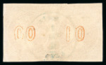 Stamp of Greece » Large Hermes Heads » 1875-80 Printed on cream paper with figures at back Three 10 lepta of the cream papers with "Control n