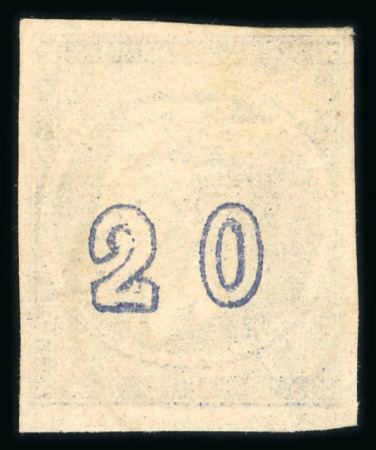 Stamp of Greece » Large Hermes Heads » 1875-80 Printed on cream paper with figures at back 1875-80 Cream paper with control numbers, 20 lepta blue group with control number errors