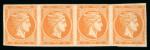 Stamp of Greece » Large Hermes Heads » 1880-85 Printed on cream paper without figures at back Two multiple of the 10 lepta cream papers w/o "Con