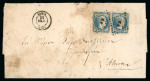 Stamp of Greece » Large Hermes Heads » Covers, frankings and destinations » Internal usages Letter from Lamia (Oct. 21, 1861) to Athens (Oct.