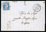 Stamp of Greece » Large Hermes Heads » Covers, frankings and destinations » Internal usages Three covers:1. Letter from Syros (Mar. 11th, 186
