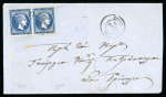 Stamp of Greece » Large Hermes Heads » Covers, frankings and destinations » Internal usages Three covers:1. Letter from Syros (Mar. 11th, 186