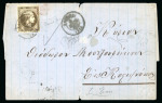 Stamp of Greece » Large Hermes Heads » Covers, frankings and destinations » External usages Letter from Kalamai (Dec. 5, 1876) to Constantinop