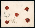 Stamp of Greece » Large Hermes Heads » Covers, frankings and destinations » External usages Two letters1. Front of a letter from Thessaloniki