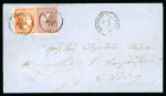Stamp of Greece » Large Hermes Heads » Covers, frankings and destinations » External usages Three letters:1. Unpaid letter sent from Constant