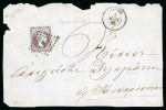Stamp of Greece » Large Hermes Heads » Covers, frankings and destinations » External usages Three letters:1. Unpaid letter sent from Constant