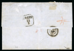 Stamp of Greece » Large Hermes Heads » Covers, frankings and destinations » External usages Letter from Chalkis (Apr. 26/May 8, 1863) to Tries