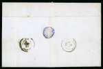 Stamp of Greece » Large Hermes Heads » Covers, frankings and destinations » External usages Unpaid letter from Trieste (Jan. 7/19, 1865) to Ka