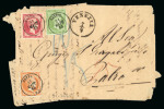 Stamp of Greece » Large Hermes Heads » Covers, frankings and destinations » External usages Unpaid letter from Venice (Mar. 25/Apr. 7, 1865) t
