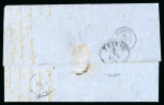 Stamp of Greece » Large Hermes Heads » Covers, frankings and destinations » External usages Letter from Messologhion (Jun. 21/Jul. 3, 1874) to