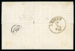 Stamp of Greece » Large Hermes Heads » Covers, frankings and destinations » External usages Letter from Patras (Aug. 1/13, 1876) to Trieste (A