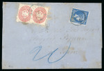Stamp of Greece » Large Hermes Heads » Covers, frankings and destinations » External usages Letter from Meteline (Dec. 3/15, 18XX) to Syros (D