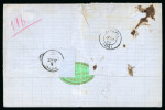 Stamp of Greece » Large Hermes Heads » Covers, frankings and destinations » External usages Letter from Prevesa (Sept. 2/14, 1873) to Patras (
