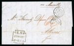 Stamp of Greece » Early Prephilatelic Period Pre-philatelic letter from London (Nov. 15/27, 185
