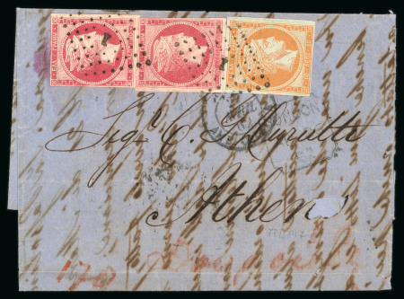 Stamp of Greece » Large Hermes Heads » Covers, frankings and destinations » External usages Small unpaid letter from London (Apr.14/ 26, 1862)