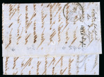 Stamp of Greece » Large Hermes Heads » Covers, frankings and destinations » External usages Small unpaid letter from London (Apr.14/ 26, 1862)