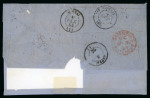 Stamp of Greece » Large Hermes Heads » Covers, frankings and destinations » External usages Unpaid letter from London (Sept. 18/30, 1864) to P