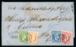 Stamp of Greece » Large Hermes Heads » Covers, frankings and destinations » External usages Undaid letter from Manchester (Dec. 29, 1871/Jan 1