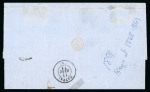 Stamp of Greece » Large Hermes Heads » Covers, frankings and destinations » External usages Unpaid letter from London (May 4/16, 1871) to Patr