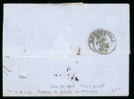 Stamp of Greece » Large Hermes Heads » Covers, frankings and destinations » External usages Letter from Pireas (Jun. 22/Jul. 3, 1865) to Genov