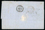 Stamp of Greece » Large Hermes Heads » Covers, frankings and destinations » External usages Letter from Athens (Mar. 6/18, 1864) to Livorno (A