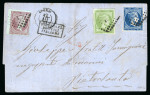 Stamp of Greece » Large Hermes Heads » Covers, frankings and destinations » External usages Letter from Athens (Apr. 12/24, 1867) to Pietrasan