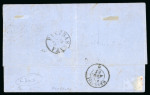 Stamp of Greece » Large Hermes Heads » Covers, frankings and destinations » External usages Letter from Athens (Apr. 12/24, 1867) to Pietrasan