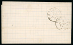 Stamp of Greece » Large Hermes Heads » Covers, frankings and destinations 1887 (Jan 12) Printed matter from Piraeus to Messina via Brindisi franked 1880-86 cream papers without control number 5 lepta