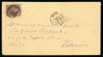 Stamp of Greece » Large Hermes Heads » Covers, frankings and destinations » External usages Three letters:1. Letter sent from Syros (Jul. 14/