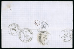 Stamp of Greece » Large Hermes Heads » Covers, frankings and destinations » External usages Lettre from Pireas (Jul.18/30, 1870) to Casamiccio