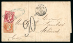 Stamp of Greece » Large Hermes Heads » Covers, frankings and destinations » External usages Unpaid letter from Marseile (Jul. 24, 1873) to Ath