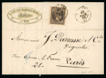 Stamp of Greece » Large Hermes Heads » Covers, frankings and destinations » External usages Three letters:1. Letter from Pireas (Nov. 17/29,