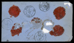 Stamp of Greece » Large Hermes Heads » Covers, frankings and destinations » External usages Charged letter sent from Syros (Oct. 7/19, 1877) t