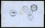Stamp of Greece » Large Hermes Heads » Covers, frankings and destinations » External usages Unpaid letter sent from Anvers (May 1/13, 1863) to