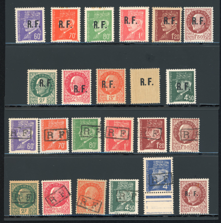 Stamp of France » Libération Poitiers (Vienne), Libération, type Pétain, lot de