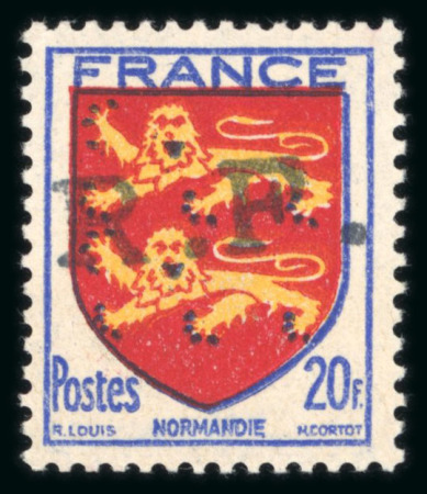 Stamp of France » Libération Rochecrobon (Indre et Loire), Libération, type Blason,