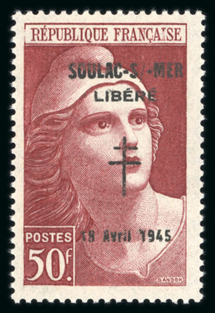Stamp of France » Libération Soulac sur Mer (Gironde), Libération, type Marianne,