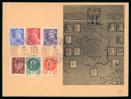 Stamp of France » Libération Sylvanes les Bains(Aveyron), Libération, type Mercure