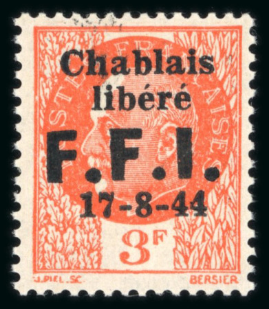 Stamp of France » Libération Thonon (Haute Savoie), Libération, type Pétain, série