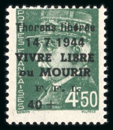 Stamp of France » Libération Thorens (Haute Savoie), Libération, type Pétain, série