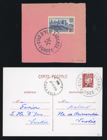 Stamp of France » Libération Ile d'Yeu (Vendée), Libération, type Pétain, Mayer